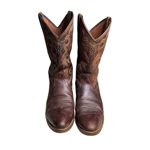Justin Men\'s Dierks Dusk Brown Pull-On Western Boots 2570 Ranch Rodeo Size 11D main image 6